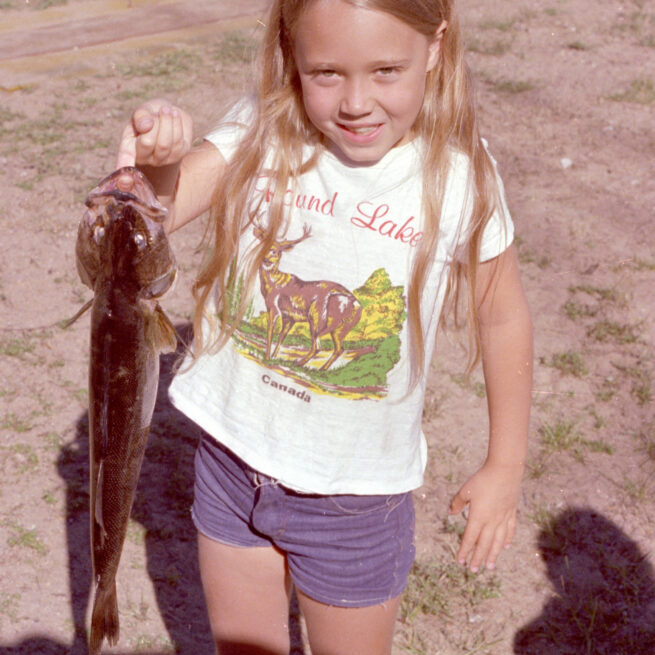 Stephanie Gibeault with a fish